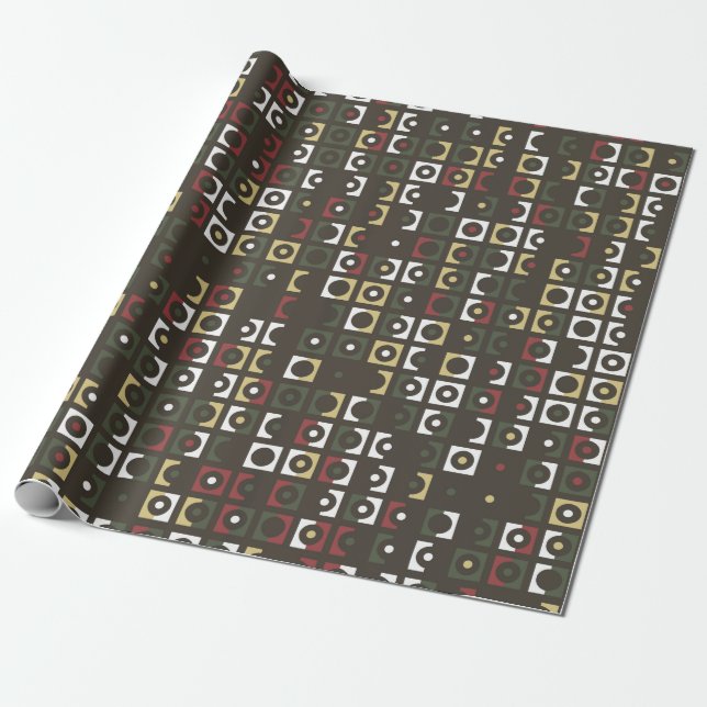 Beautiful geometric pattern design abstract, art wrapping paper (Unrolled)