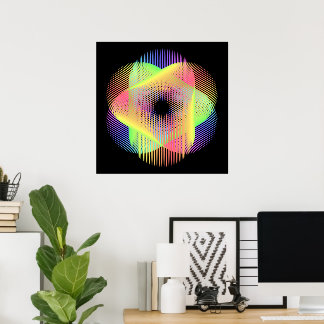 Beautiful geometric pattern  hikari22 poster