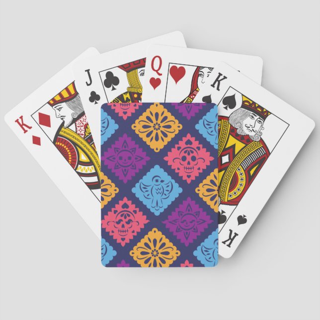 Beautiful geometric pattern playing cards (Back)