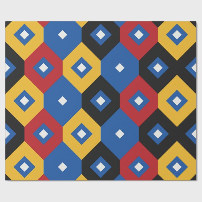 Beautiful geometric pattern  wrapping paper (Flat)