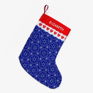 Beautiful Geometric Shape Pattern Small Christmas Stocking