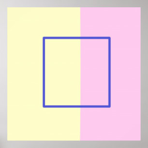 beautiful geometrical art poster