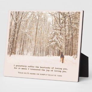 Beautiful German Shepherd Pet Memorial Plaque