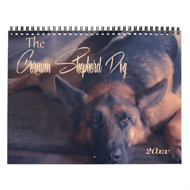 Beautiful German Shepherd Photo Calendar (Cover)