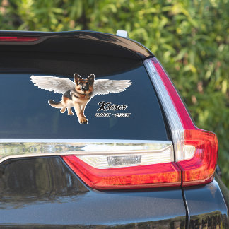 Beautiful German Shepherd with Wings Memorial