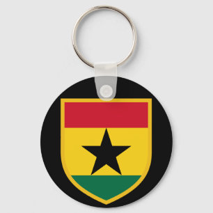Beautiful Ghana Flag Key Ring