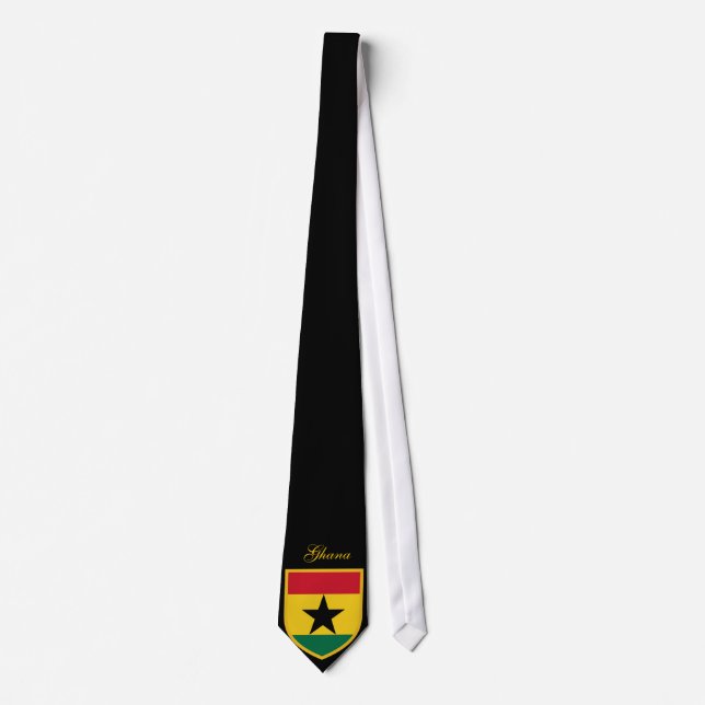 Beautiful Ghana Flag Tie (Front)
