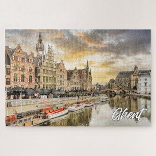 Beautiful Ghent, Belgium Jigsaw Puzzle