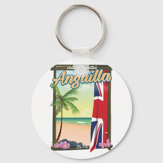 Beautiful Gibraltar Travel poster Key Ring (Front)