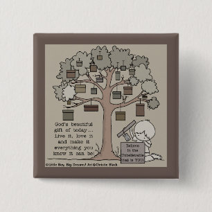 Beautiful Gift 15 Cm Square Badge