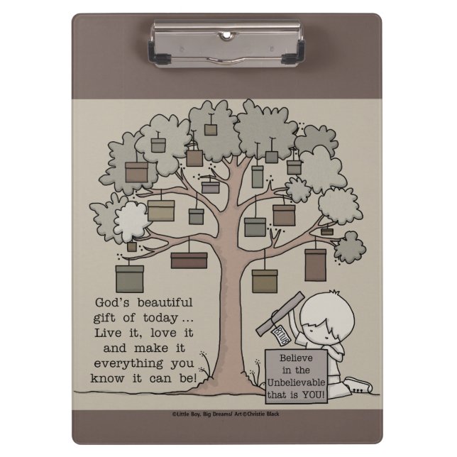 Beautiful Gift Clipboard (Front)