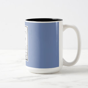 Beautiful gift mug with hand drawn Japanese design