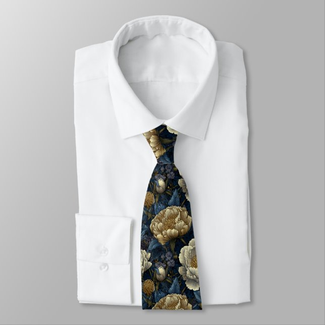 Beautiful Gifts For Guys Peonies Tie (Tied)