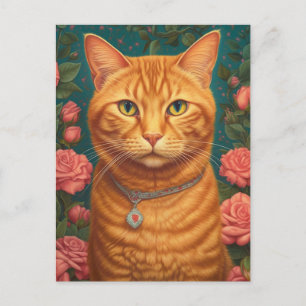 Beautiful Ginger Cat Postcard