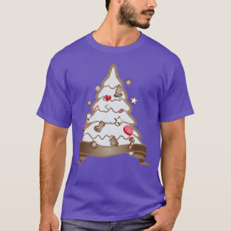 beautiful gingerbread Christmas tree for Christmas T-Shirt
