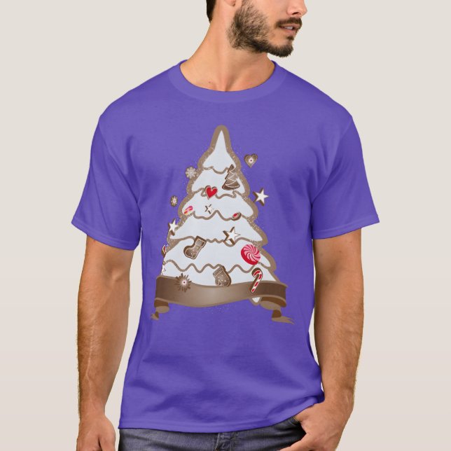 beautiful gingerbread Christmas tree for Christmas T-Shirt (Front)