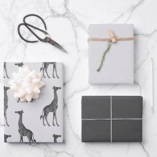 Beautiful Giraffe theme Wrapping Paper Sheet