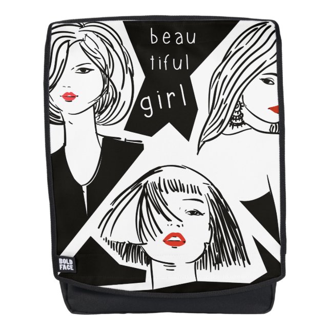 beautiful girl backpack (Front)