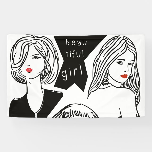 beautiful girl banner (Horizontal)