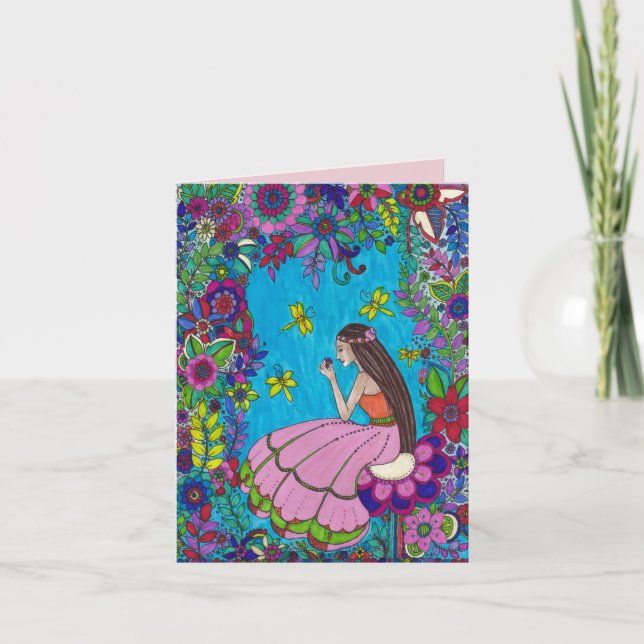 Beautiful Girl, Beautiful Birthday Card - Bella 14 (Front)