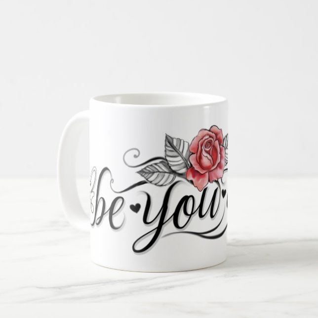 Beautiful girl coffee mug (Front Left)