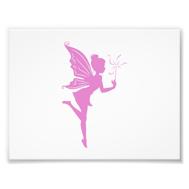 Beautiful girl fairy silhouette photo print (Front)
