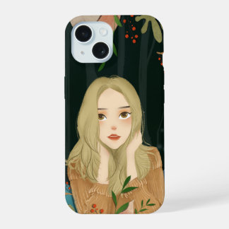 Beautiful Girl Illustration Phone Case