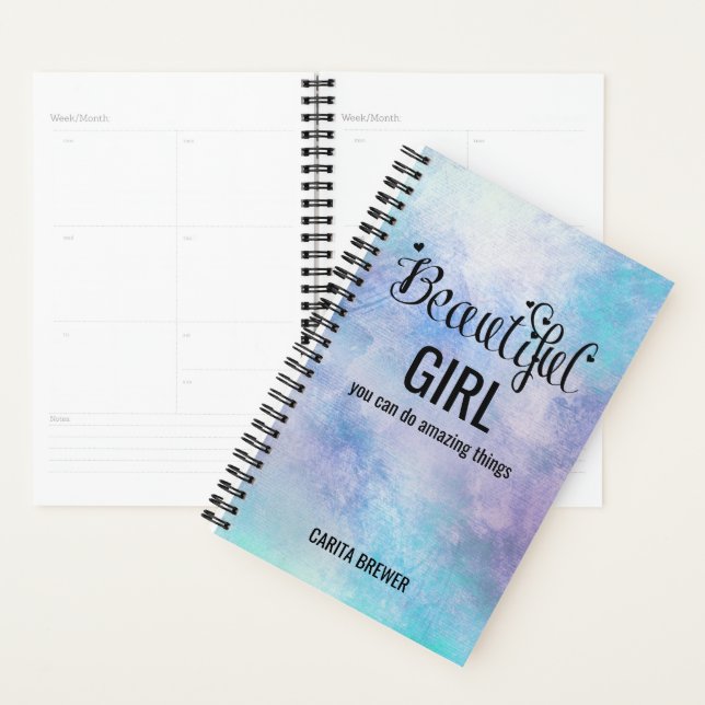 Beautiful Girl Inspirational Planner (Display)