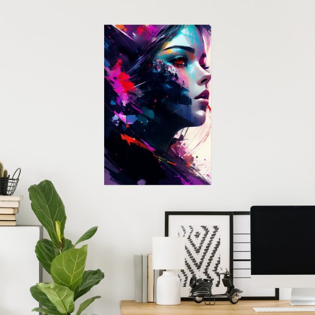  Beautiful Girl Portrait Poster (Home Office)