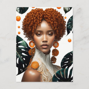 beautiful girl postcard