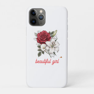 Beautiful Girl Rose Tote Bag iPhone 11 Pro Case