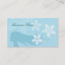 Beautiful Girl Silhouette Pastel Blue