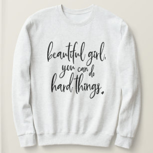 beautiful girl you can do hard things mug