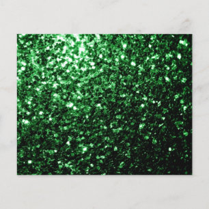 Beautiful Glamour Dark Green glitter sparkles Flyer