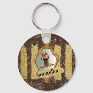 Beautiful Glitter Elegant Chic Glitter Key Ring