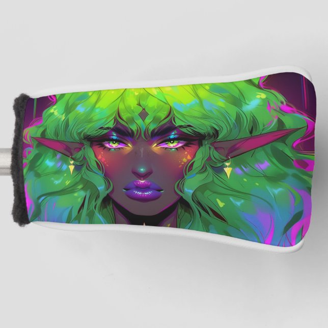 Beautiful Glorious Elven Queen Golf Head Cover (Front)