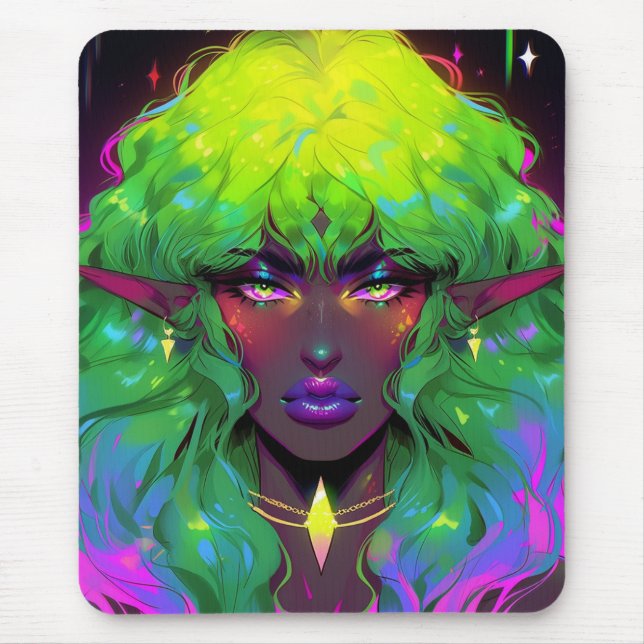 Beautiful Glorious Elven Queen Mouse Mat (Front)