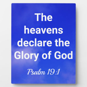 Beautiful Glory of God Bible Verse Plaque