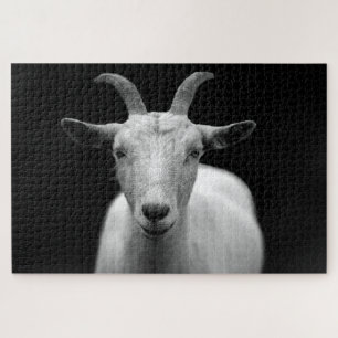 Beautiful goat portrait jigsaw puzzle