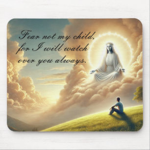 Beautiful God Watching Over His Child Mouse Mat