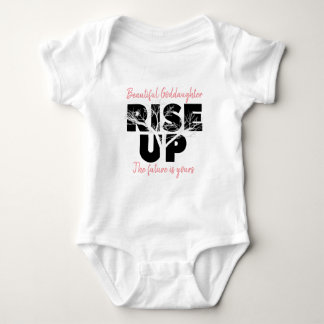 Beautiful Goddaughter Rise Up Christening Gift Baby Bodysuit