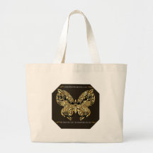 BEAUTIFUL GOLD AND BLACK GLITTER BUTTERFLY
