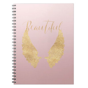 Beautiful Gold Angel Notebook