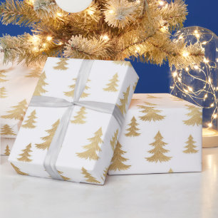 Beautiful Gold Christmas Pattern Wrapping Paper