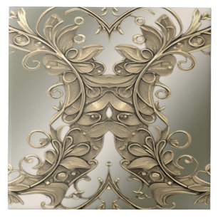 Beautiful Gold Decorative Ceramic Tile
