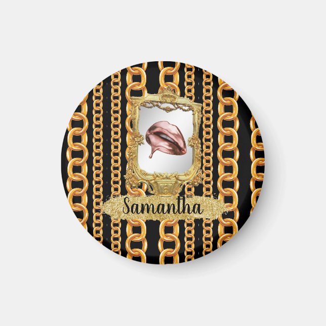 Beautiful Gold Elegant Chic Custom Magnet (Front)