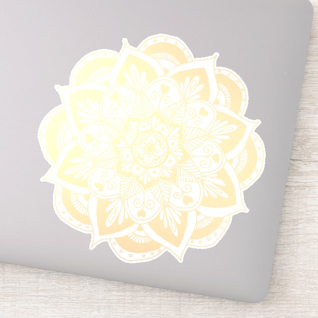 Beautiful Gold Flower Mandala (Detail)