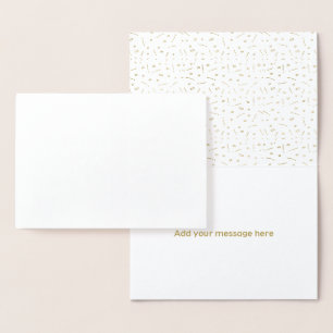 Beautiful Gold Foil Script Will You Be My Usher Card