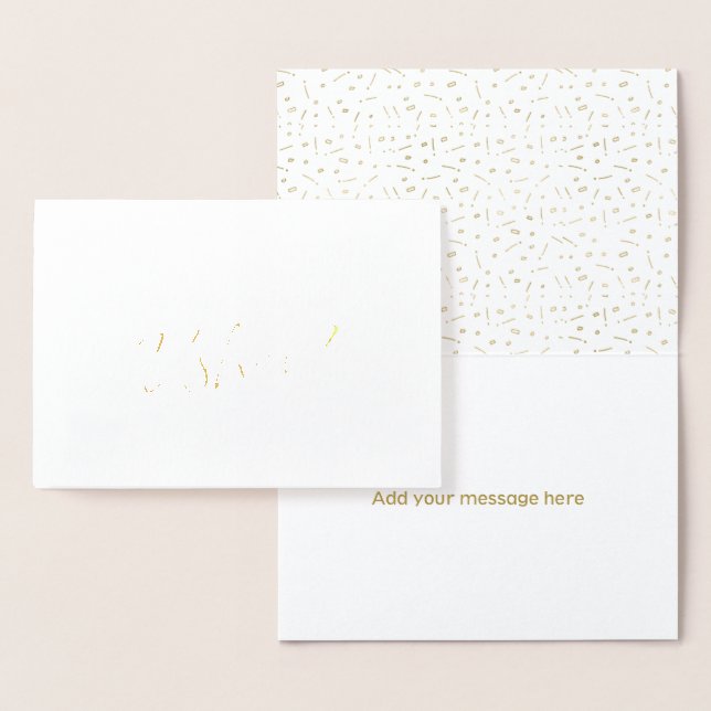 Beautiful Gold Foil Script Will You Be My Usher Card (Display)