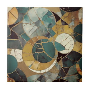 Beautiful gold green home tiles